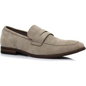 〽️Men's Beige Ferro Aldo Collection Slip On Penny Driving Moccasins Loafer